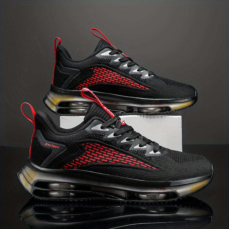 Men's Knit Sneakers For Running Jogging Footwear