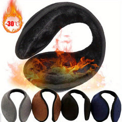 Thermal Insulated Plush Fleece Ear Warmers Soft Fuzzy Winter Ear, Ergonomic Fit