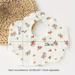 Soft Baby Feeding Bib and Washcloth Set