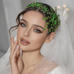 Green Sequin Bridal Headband for Women Sweet & Style Perfect for Weddings