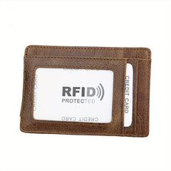Leather Card Holder Casual Large Capacity Card Holder