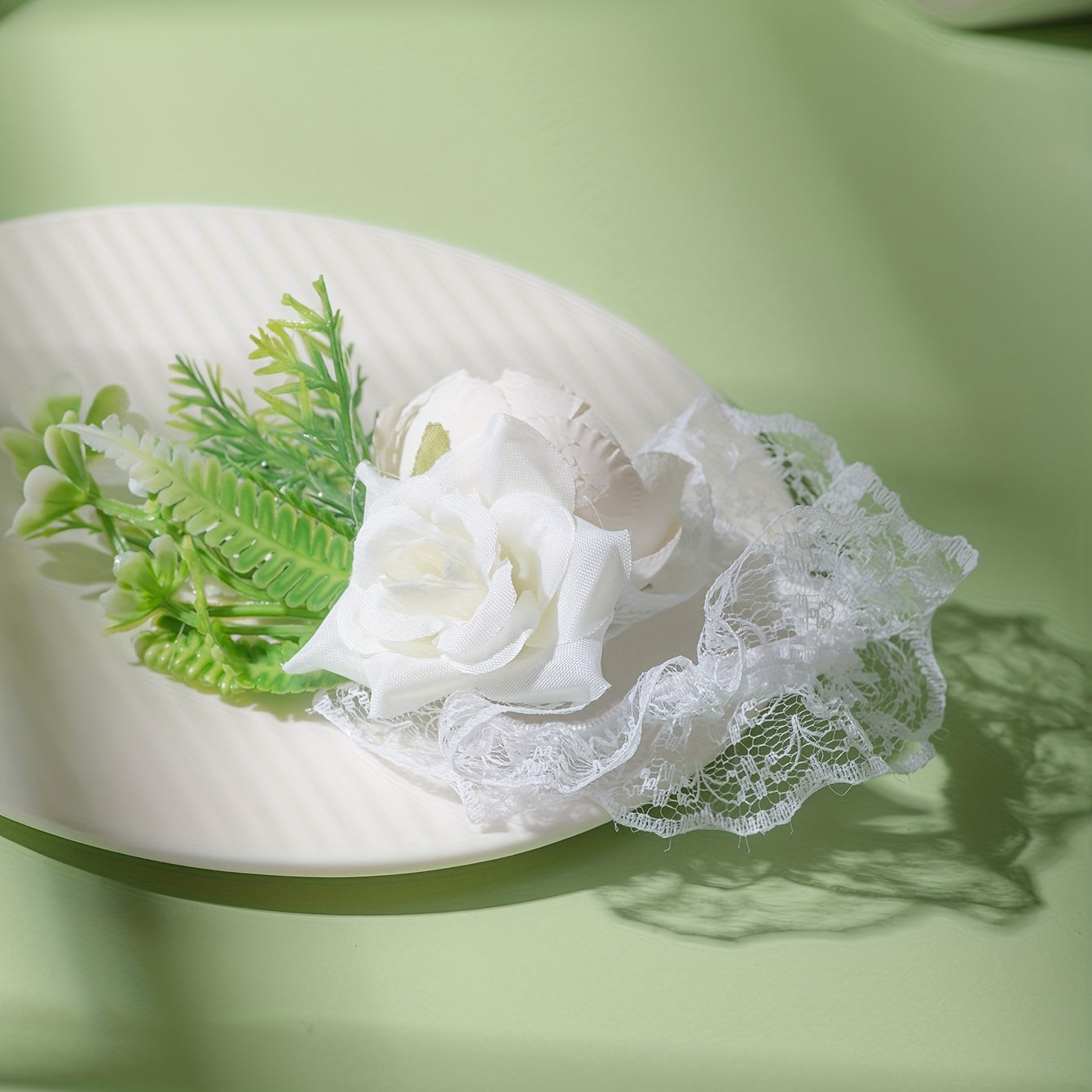 Simulation Flowers Wristband Elastic Lace Wrist Straps Women's Decoration