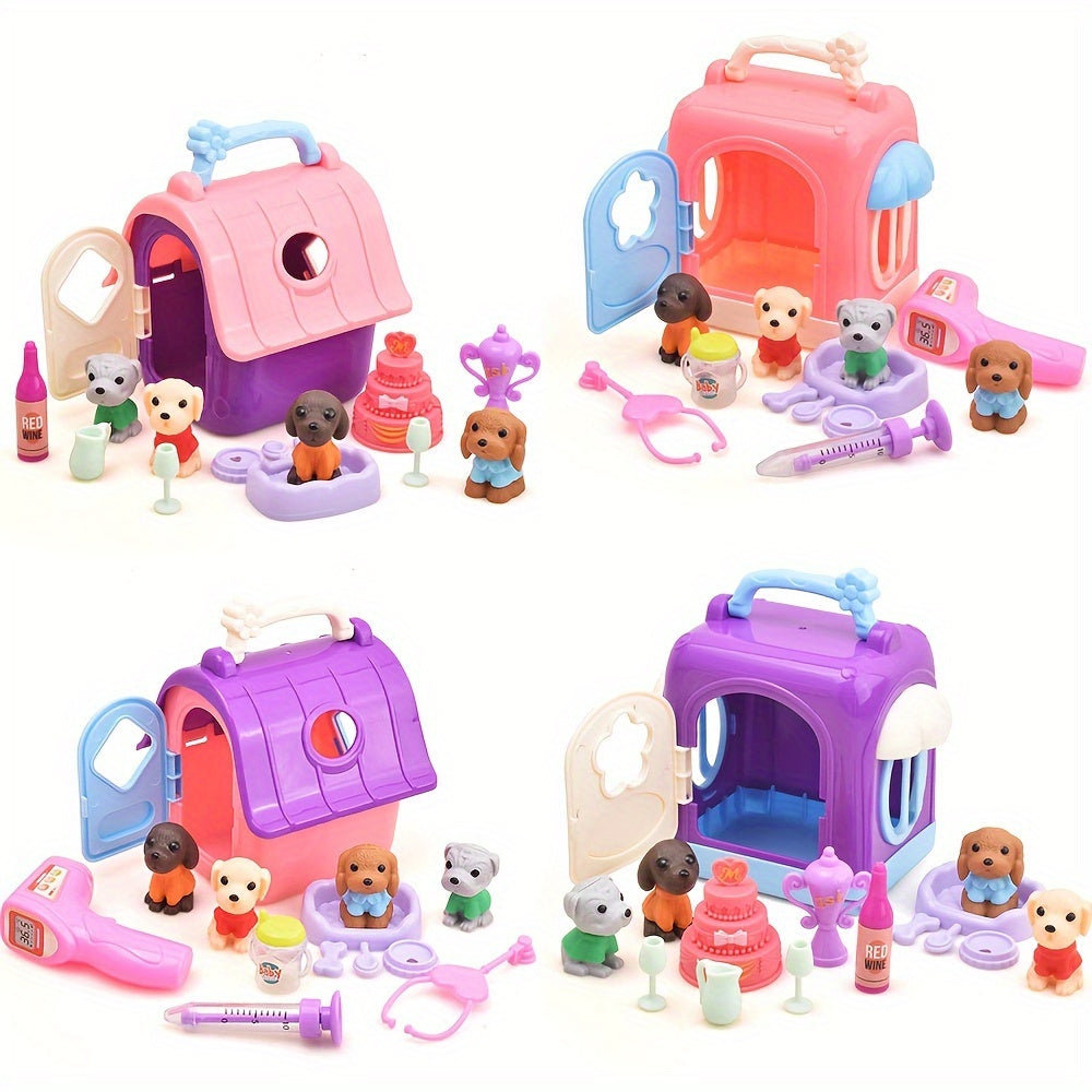 Dog Playset Toys Dog Figures for Boys Girls Birthday Gift