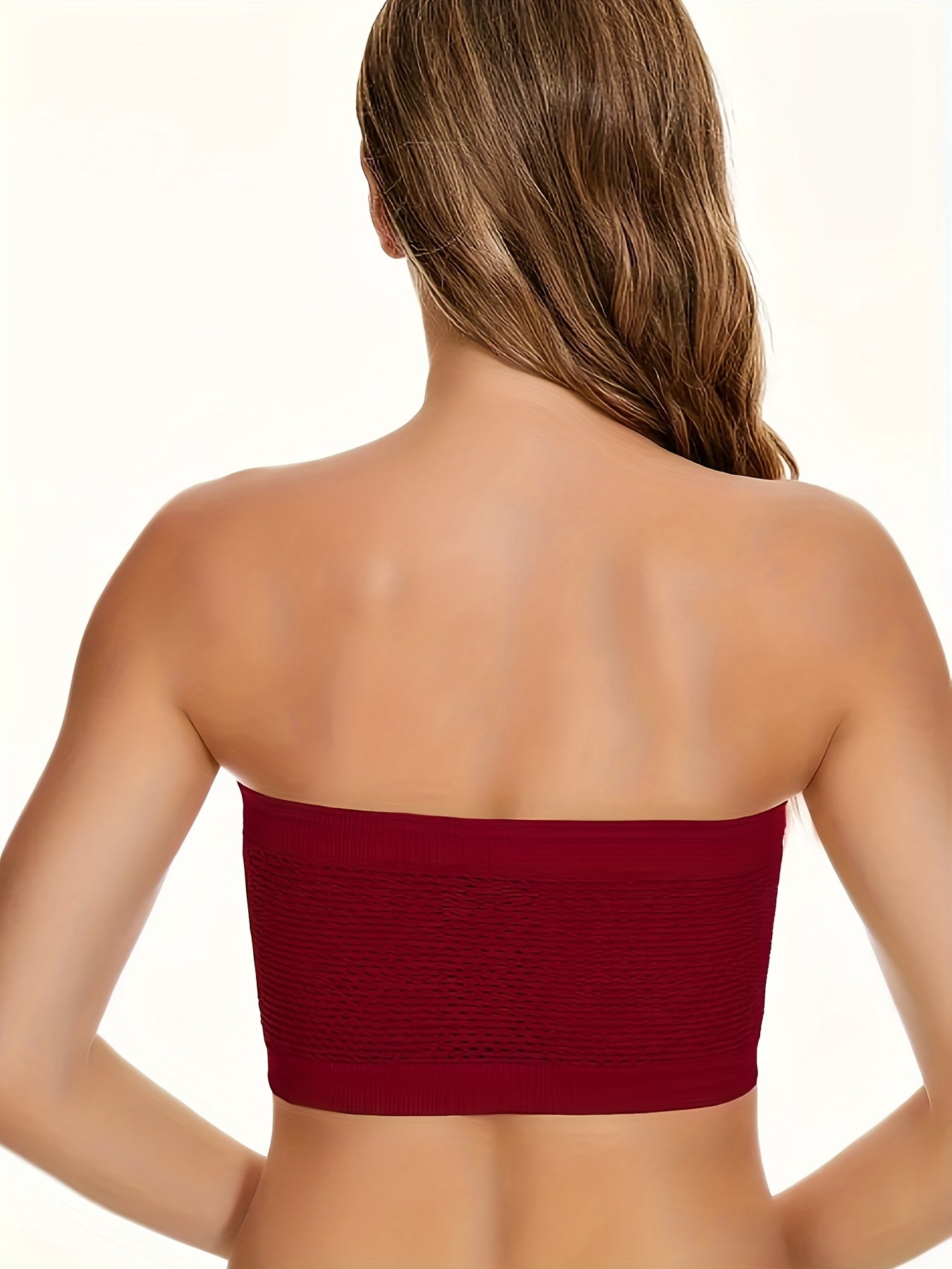 5pcs Breathable Tube Tops Stretchy Strapless Women's Lingerie