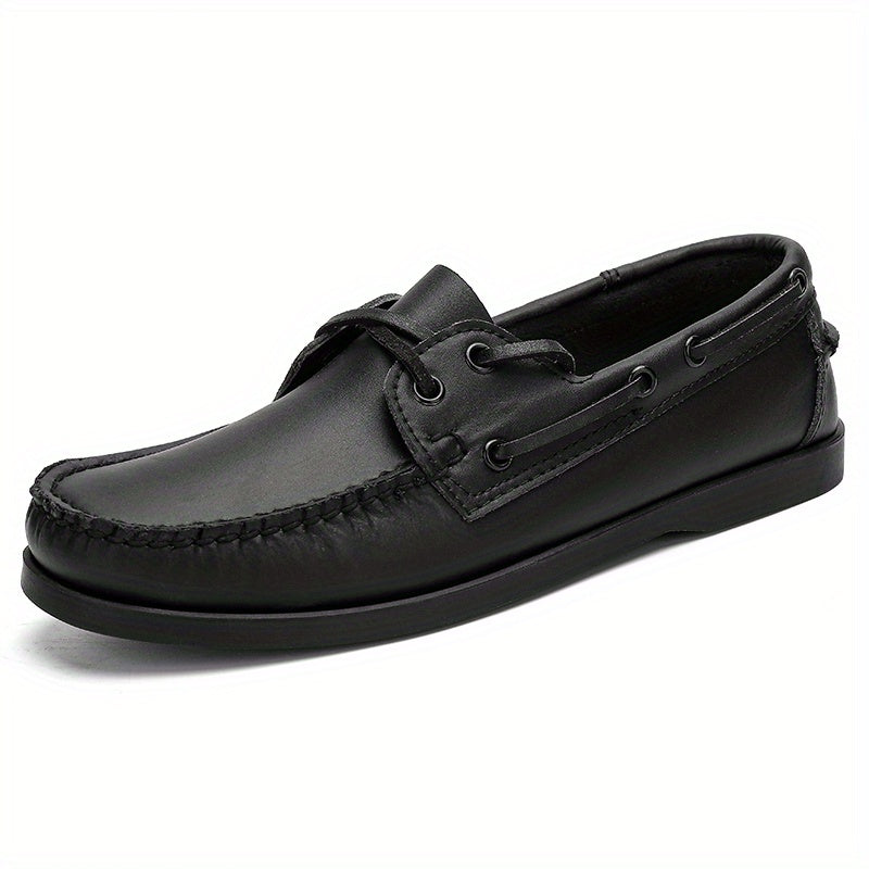 Men's Lace Up Boat Shoes Breathable Non Slip Moccasins