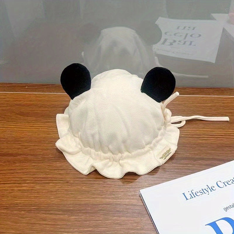 Unisex Fisherman Hat with Little Bear Ears for Babies