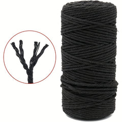 3mm Braided Rope 109 Yards Cotton Fringe Thread Craft Hemp Rope