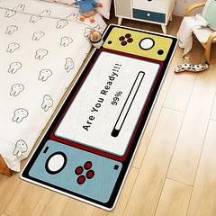 Cartoon Element Area Rug Game Handle Pattern Floor Mat