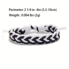 Men's Wax Rope Woven Bracelet