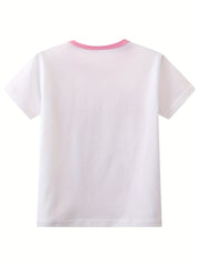 Girls LOL Print T-shirt & Polka Dot Shorts Set