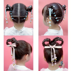 Colorful Bell Hairband with Flower Pendant for Kids