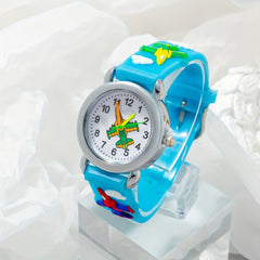 Teen Airplane Print Quartz Watch For Daily Life