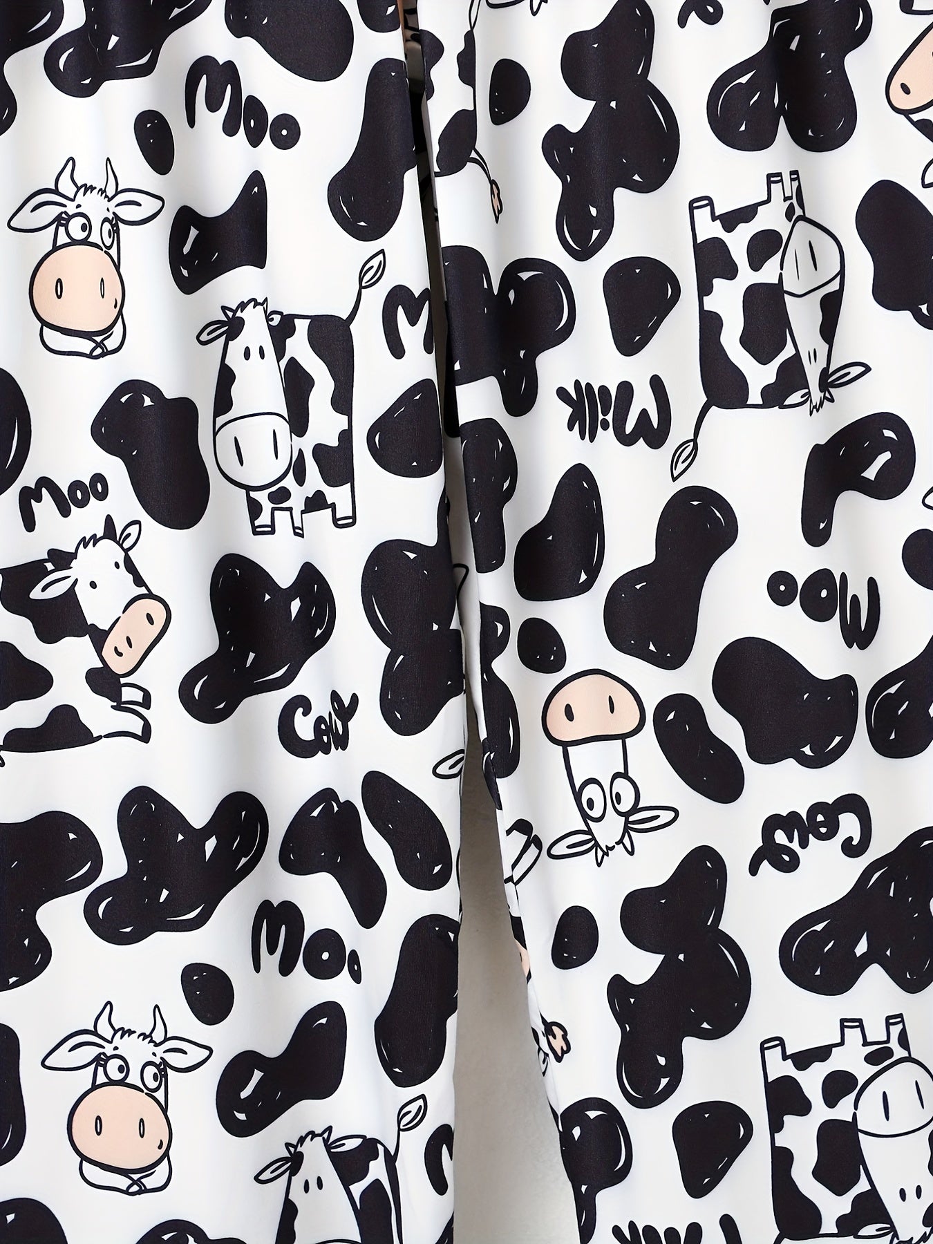 Cow Print Sleep Bottoms Casual & Home Sleep Pants Women's Sleepwear