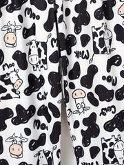 Cow Print Sleep Bottoms Casual & Home Sleep Pants Women's Sleepwear