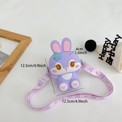 Cartoon Character Silicone Messenger Shoulder Bag