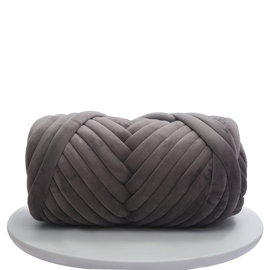 Chunky Knit Yarn Velvet Bulky Big Cotton Tube Thick 17 6oz