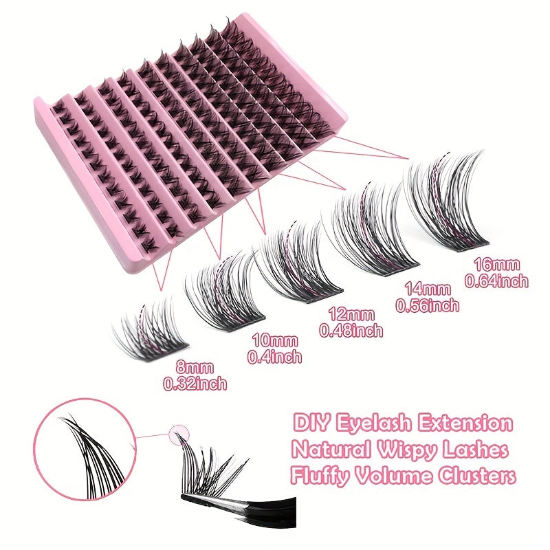 Thick Segmented False Eyelashes Large Eye Makeup Self Grafting Eyelashes