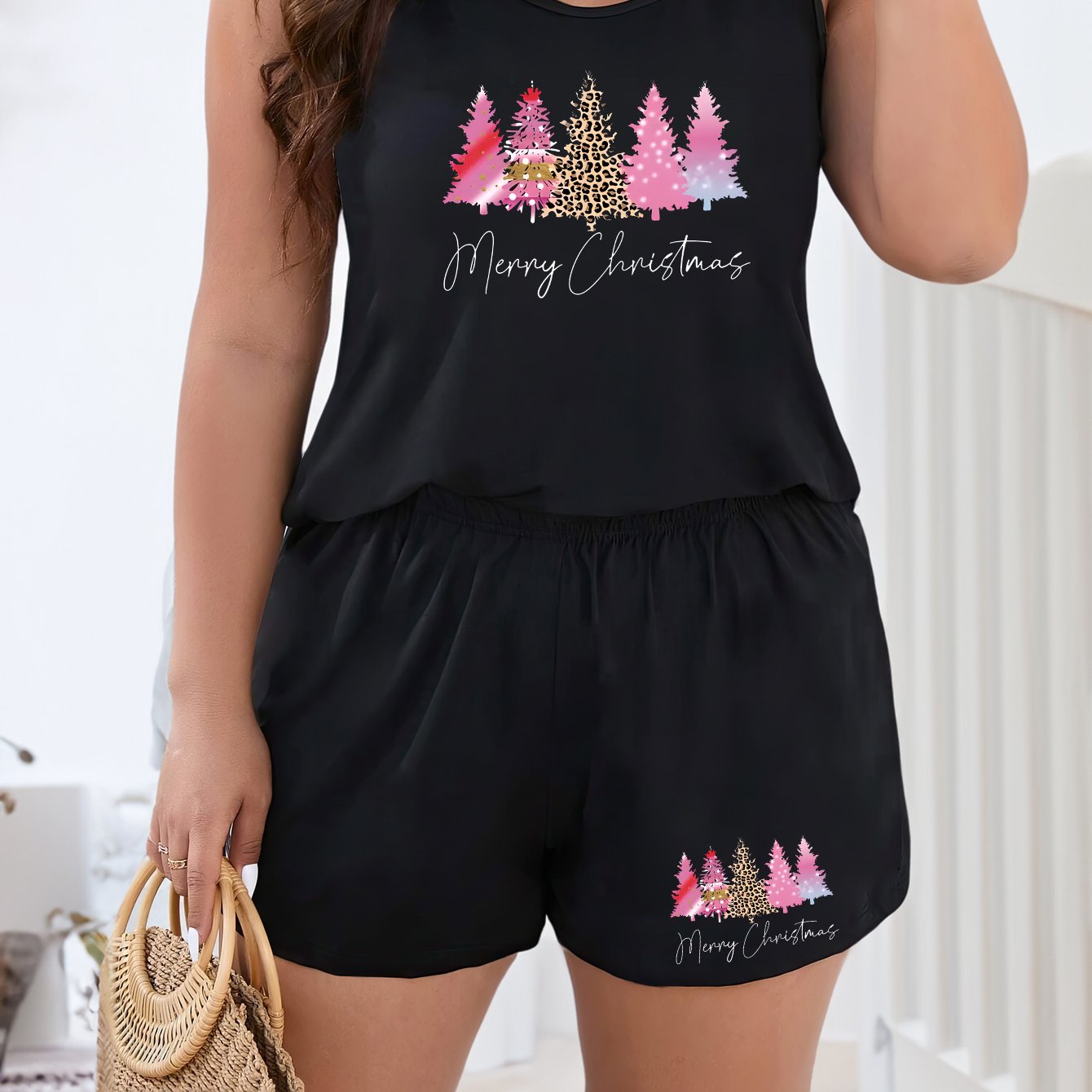 Christmas Lounge Set Tank Top & Shorts