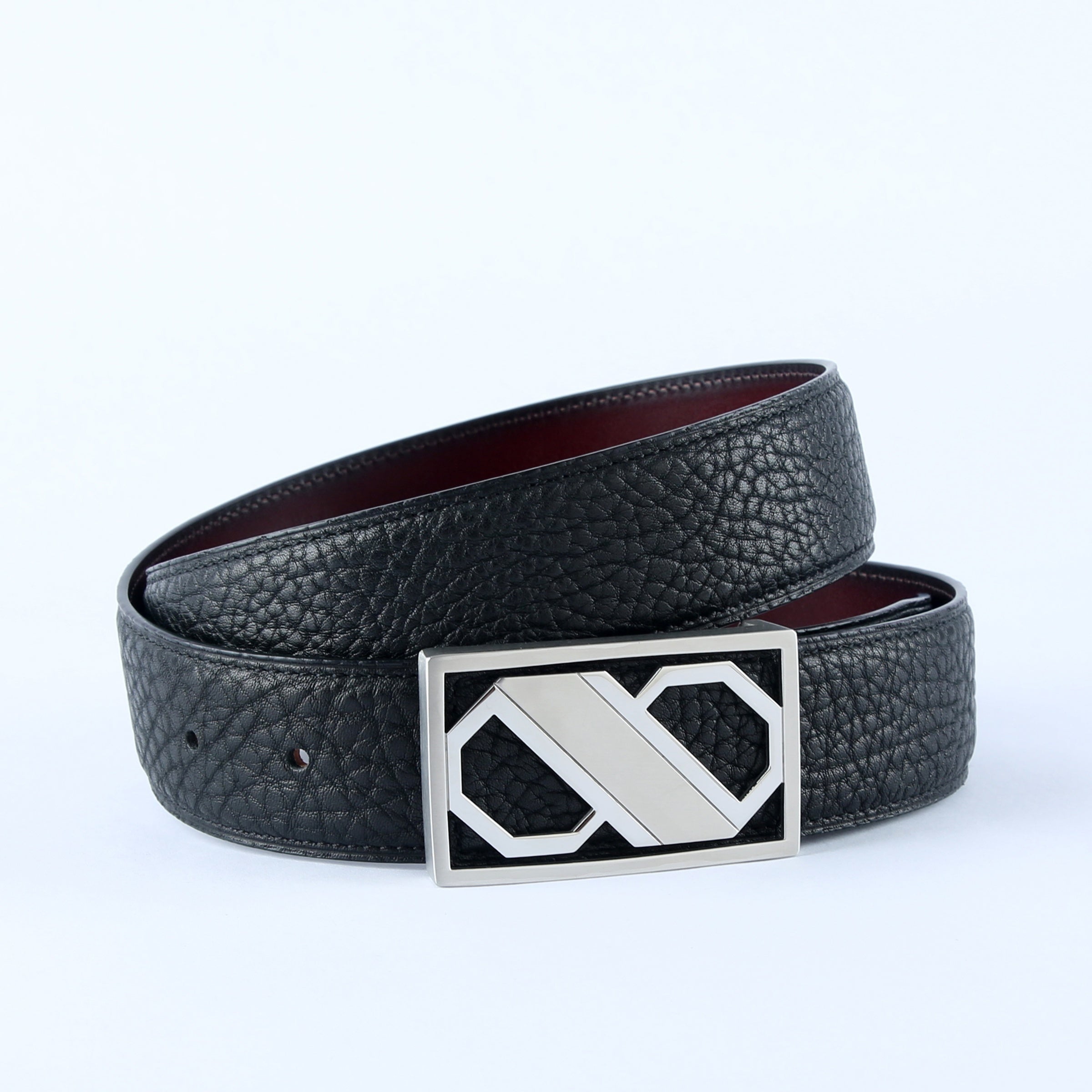 Men's Wild Style 8 Shaped Hollowed Buckle Belt 304 Stainless Steel Buckle