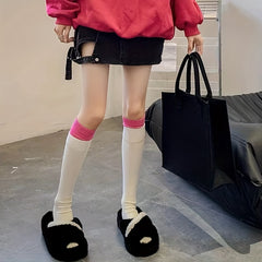 Colorblock Calf Socks - College Style Knee High Socks