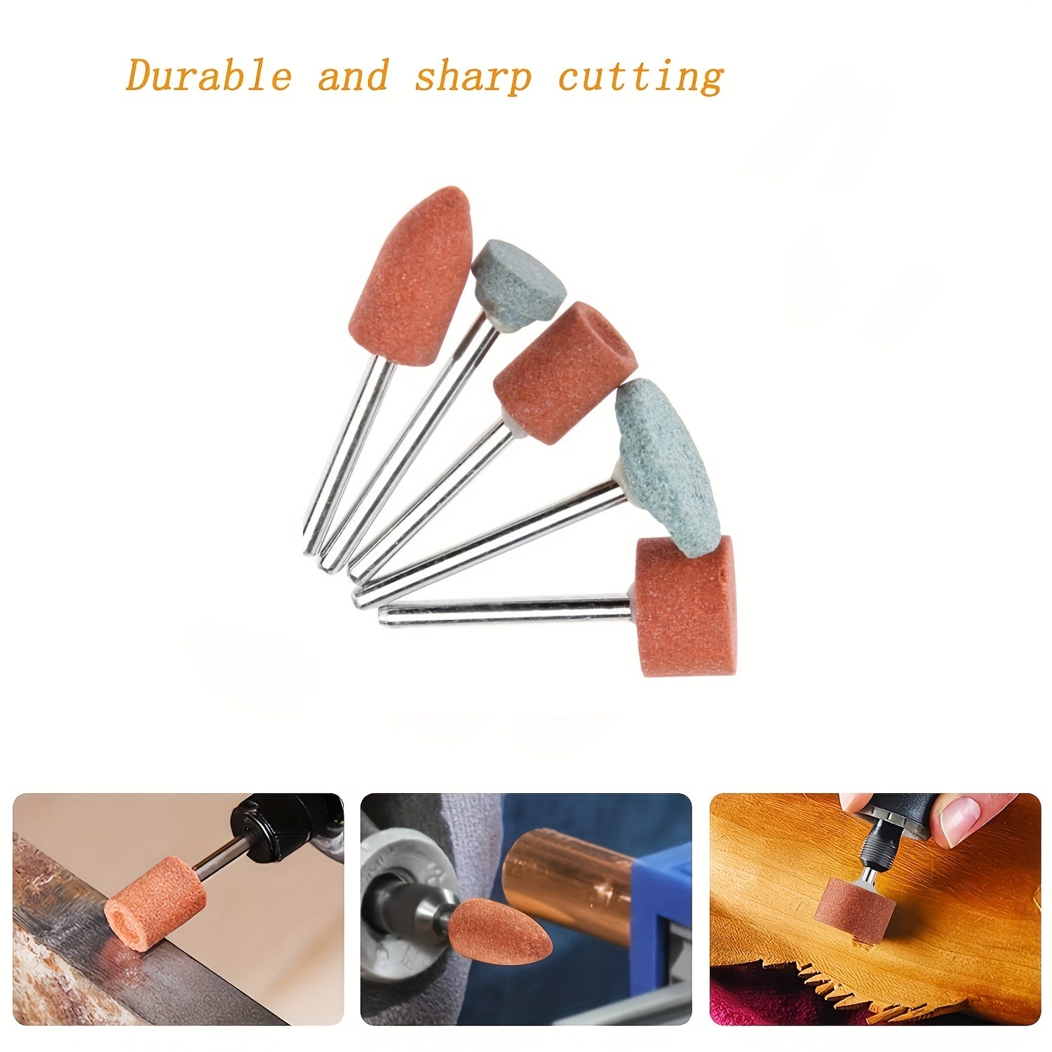 5pcs Sanding Drill Bit Set Rotary Tool Shank Abrasive Mounted Grinding