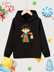 Girl Lantern Print Pullover Hoodie
