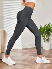 High Waist Seamless Workout Leggings Elastic Yoga Pants