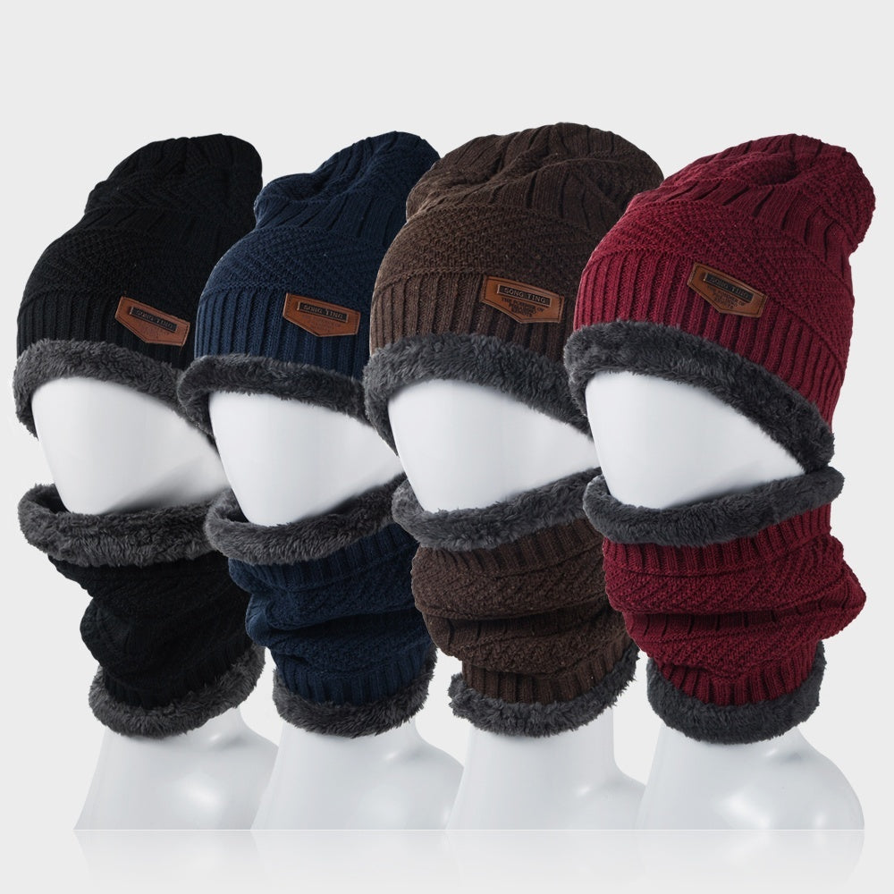 Winter Fleece Warm Hat Men's Knitted Hat