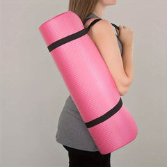 Non Slip Soft Yoga Mat Thicken Fitness Exercise Mat With Carrying Strap