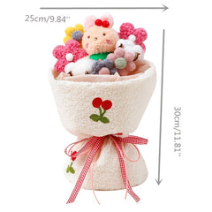 Girl Gift Cartoon Plush Doll Bouquet Flower for Birthday Mother's Day
