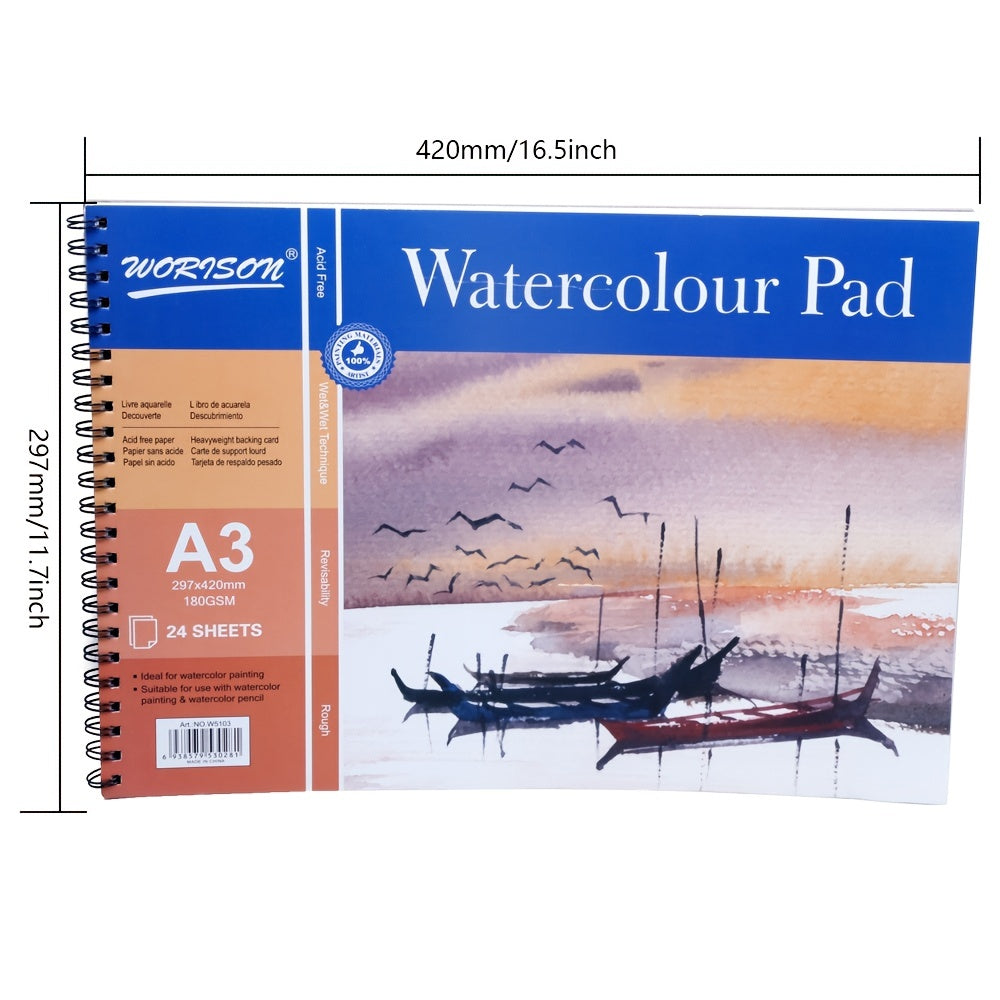 Acidfree A3 A4 A5 180gsm Watercolor Paper Pad