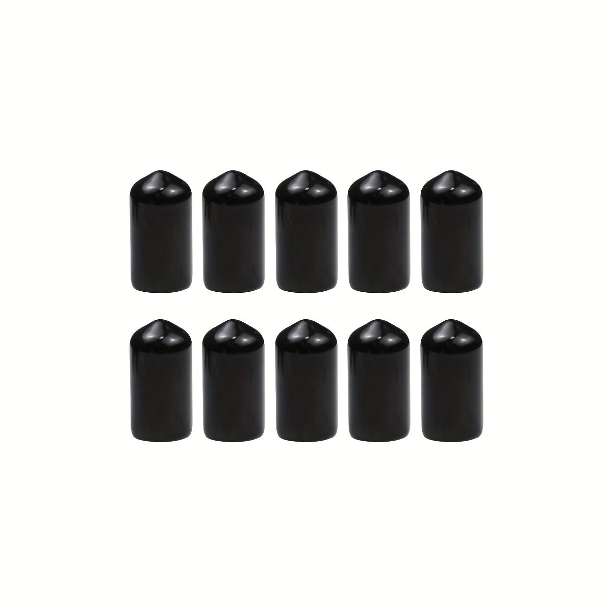10pcs Billiard Cue Tip Cap Rubber Pool Tip Cover