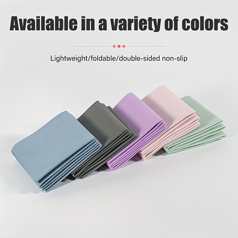 Foldable Ultra-thin Yoga Mat 72x24x0.1in TPE Material