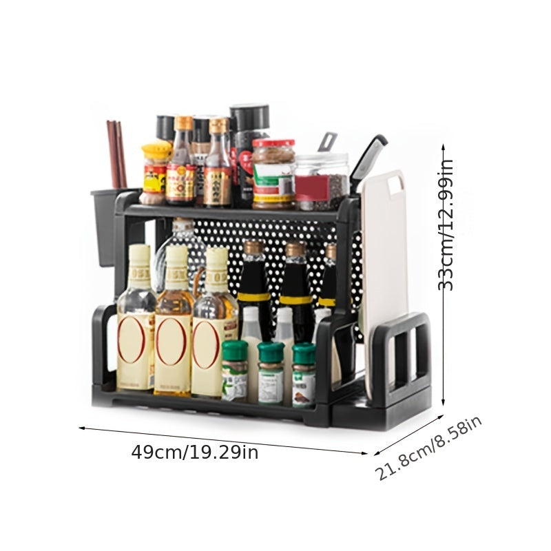 1pc Seasoning Rack Household Holder Countertop Storage Rack