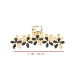 Rhinestone Flower Hair Claw Hair Clip for Women Girls