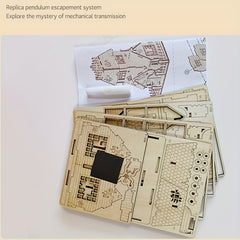3D Wooden Puzzle Halloween House Educational Toys DIY Creative