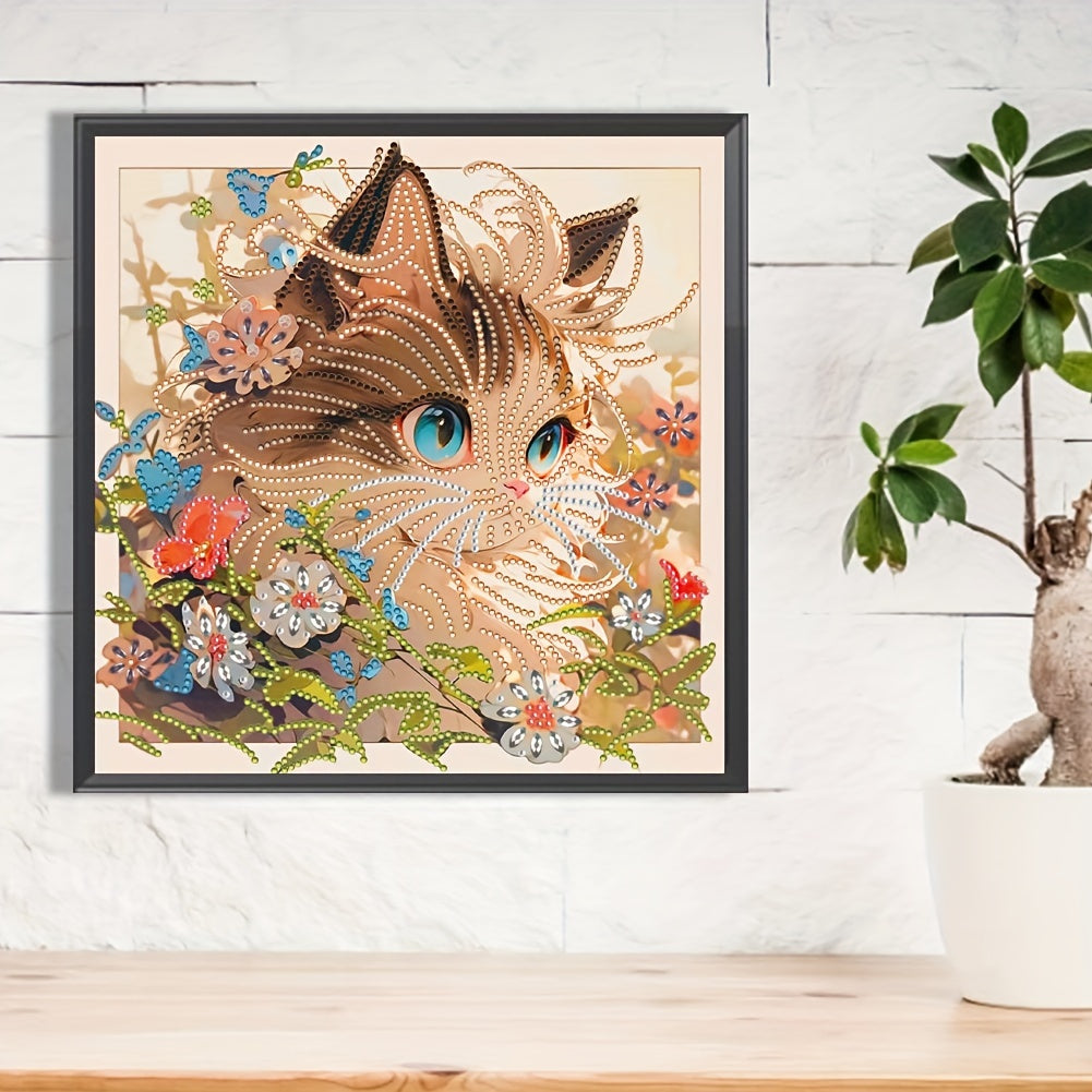 Cat Pattern DIY 5D Diamond Painting Kit for Beginners