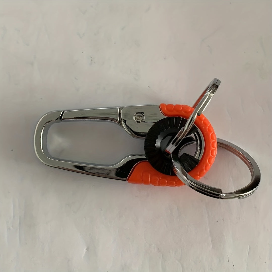 Stainless Steel Keychain Double Ring Outdoor Carabiner