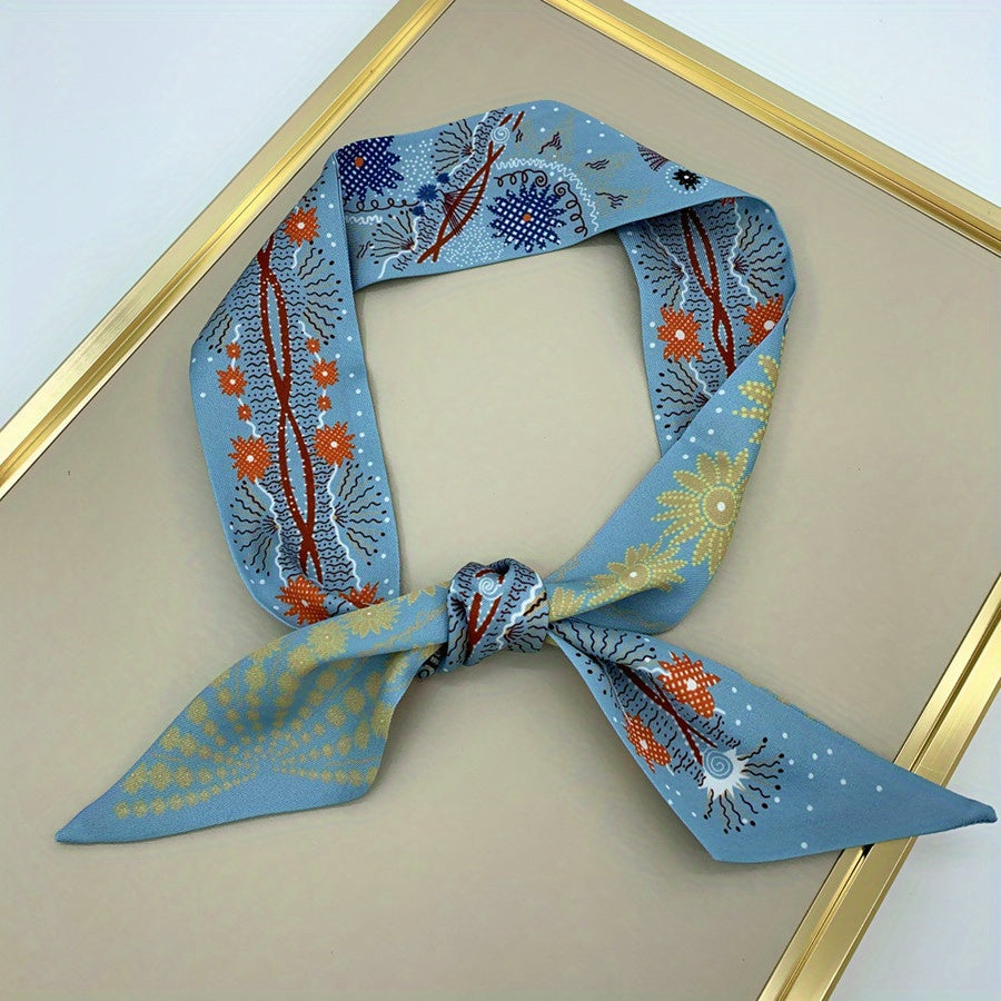 Daisy Ribbon Scarf Girl Wrap Bag Hair Band Neck Scarf