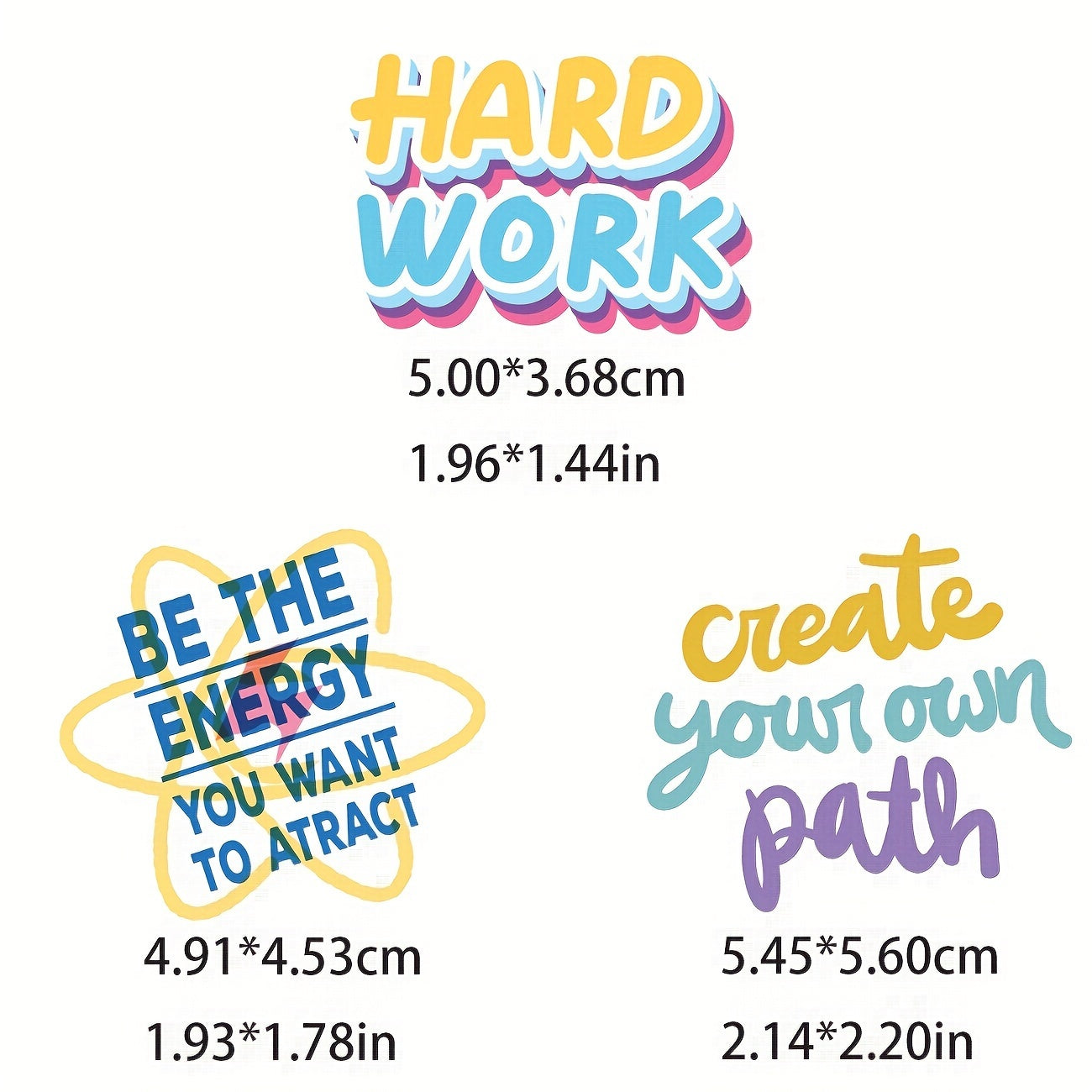 100pcs Motivational Quote Stickers for Teens, Laptop, Water Bottle, Luggage