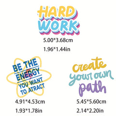 100pcs Motivational Quote Stickers for Teens, Laptop, Water Bottle, Luggage