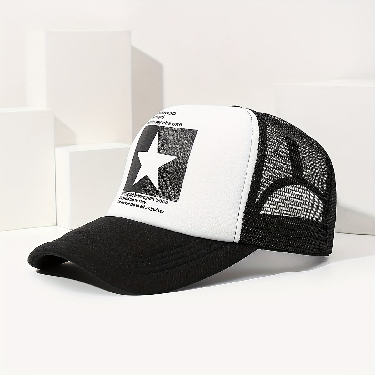 Mesh Five-pointed Star Hip Hop Baseball Cap Sun Visor