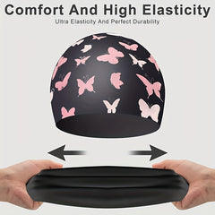 Cartoon Animal Print Silicone Swimming Cap