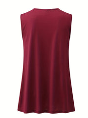 Rhinestone Cut Out Tank Top High Stretch