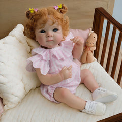 Realistic 19 Inch Vinyl Plush Bettie Reborn Doll with Open Eyes