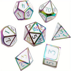 7pcs Metal Polyhedral Dice Set for Board Game