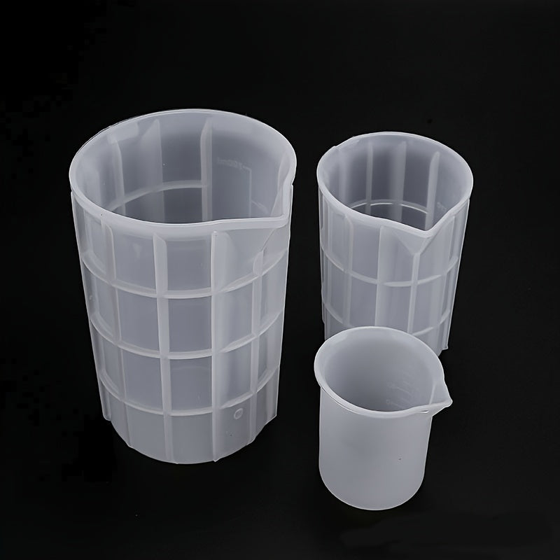 Silicone Measuring Cup 100-750ML for DIY Jewelry Making Epoxy Resin Mixing