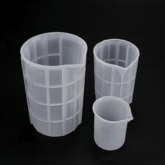 Silicone Measuring Cup 100-750ML for DIY Jewelry Making Epoxy Resin Mixing