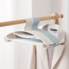 5pcs Non Slip Plastic Hangers - Multifunctional Hooks for Clothes