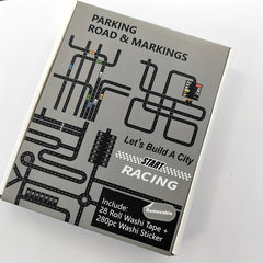 28pcs DIY Road Sign Sticker Set Traffic Rules Game Toys Car Educational Crafts